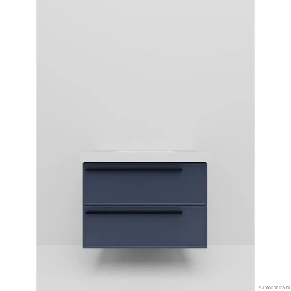 Тумба под раковину La Fenice ELBA Twin Blu Grigio синяя матовая 90 см