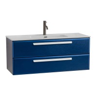 Тумба с раковиной Cezares Eco Cer-N 120 sapfiro, раковина Duet 120, ручки сатин