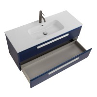 Тумба с раковиной Cezares Eco Cer-N 120 sapfiro, раковина Duet 120, ручки сатин