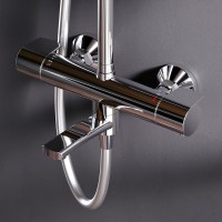 Душевая стойка AM.PM X-Joy F0785A500 хром, с термостатом