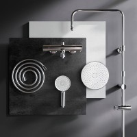 Душевая стойка AM.PM X-Joy F0785A500 хром, с термостатом