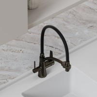 Смеситель для кухни Sancos Eri SC4001GG с гибким изливом, вороненая сталь