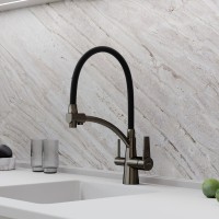 Смеситель для кухни Sancos Eri SC4001GG с гибким изливом, вороненая сталь