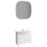 Тумба с раковиной Aqwella Rodos 105 напольная, белая