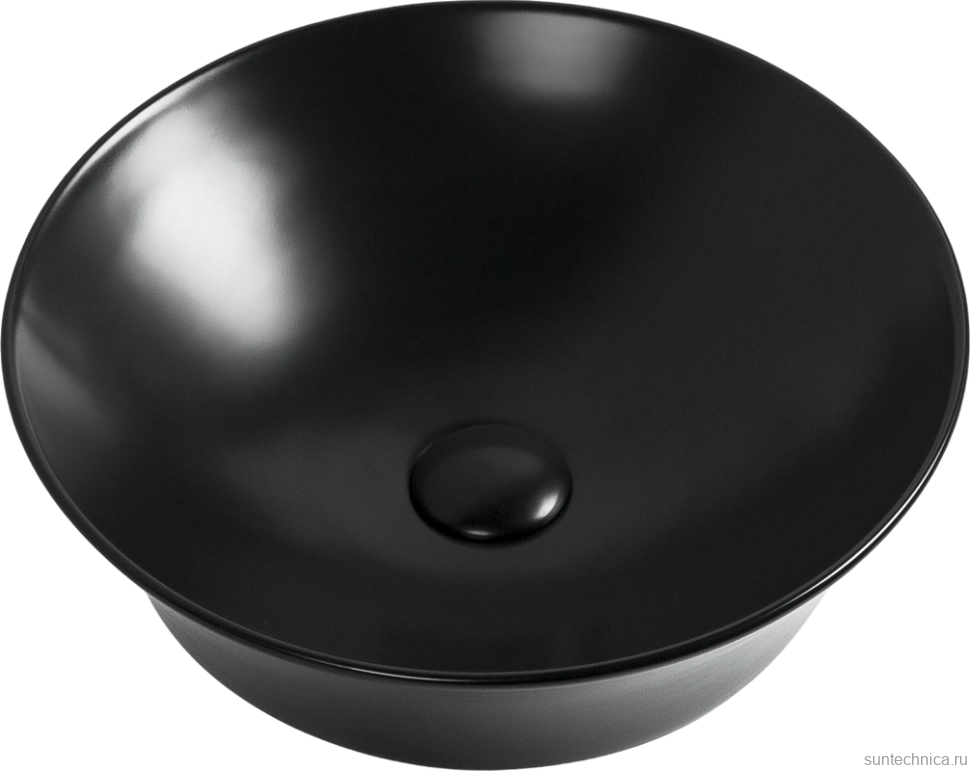 Накладная раковина Aquanet Smart 1-МВ черная матовая