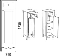Тумба Corozo Блюз SD-00000031 Тумба Corozo Блюз SD-00000031