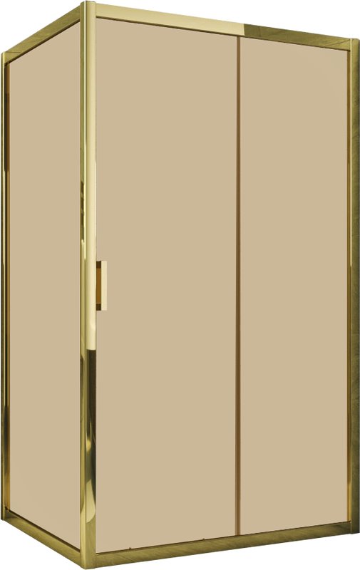 Душевой уголок Vegas Glass ZP+ZPV Tur Novo h1900 130*70 09 05 профиль золото, стекло бронза