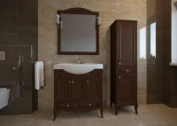 Мебель для ванной комнаты ASB-Woodline Салерно 80 орех антикварный Мебель для ванной комнаты ASB-Woodline Салерно 80 орех антикварный