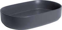 Накладная раковина Allen Brau Fantasy Oval 55x36, серая