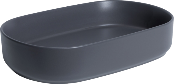 Накладная раковина Allen Brau Fantasy Oval 55x36, серая