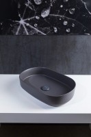 Накладная раковина Allen Brau Fantasy Oval 55x36, серая