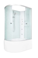 Душевая кабина DTO D EM4511RNGM профиль хром, стекло матовое с узором