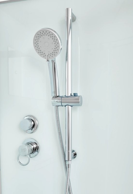 Душевая кабина DTO D EM4511RNGM профиль хром, стекло матовое с узором