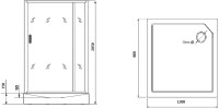 Душевая кабина Grossman GR272QR 120х80 см, без крыши