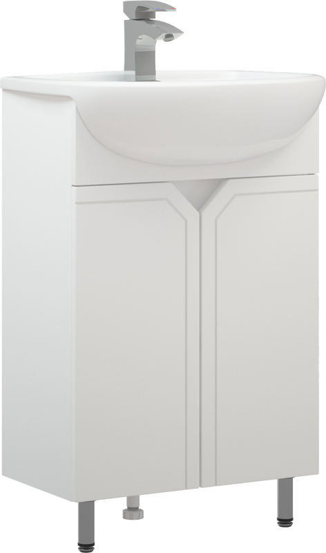 Тумба под раковину без столешницы Corozo Сириус 55 белая