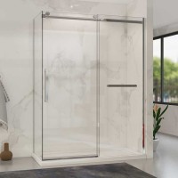 Душевой уголок Vincea Como Soft VSR-1CS8015CL 150x80 см профиль хром, стекло прозрачное