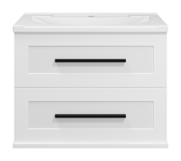 Тумба под раковину без столешницы Misty Модерн 70 подвесная, матовая белая