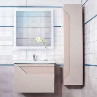 Мебель для ванной Бриклаер Брайтон 70 подвесная, глиняный серый