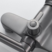 Универсальный смеситель Shevanik S6222T оружейная сталь