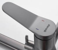 Универсальный смеситель Shevanik S6222T оружейная сталь