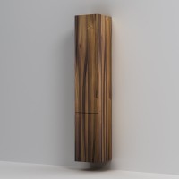 Шкаф-пенал для ванной AM.PM Gem 30 L подвесной, орех