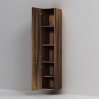 Шкаф-пенал для ванной AM.PM Gem 30 L подвесной, орех