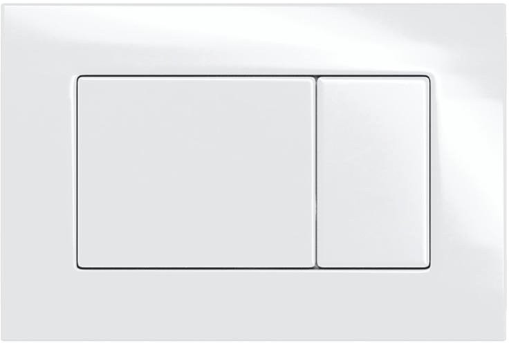 Комплект Унитаз подвесной Floe S Rimless SO безободковый, с микролифтом + Инсталляция Atom 410 с кнопкой смыва белая