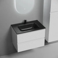 Тумба с раковиной Sancos Folk 70 bianco, раковина CN7007MB