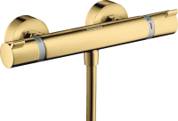 Термостатический смеситель Hansgrohe Ecostat Comfort 13116990 для душа, полированное золото