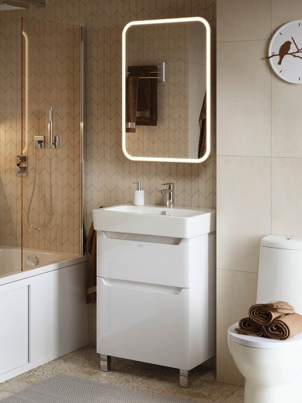 Тумба под раковину без столешницы Alavann Lana 60 напольная, белая