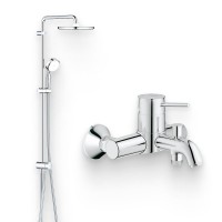 Душевой комплект Смеситель Grohe BauClassic 32865000 + Стойка Tempesta Cosmopolitan System 250 26675000