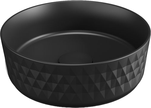 Накладная раковина Allen Brau Fantasy Romb 36, черная матовая
