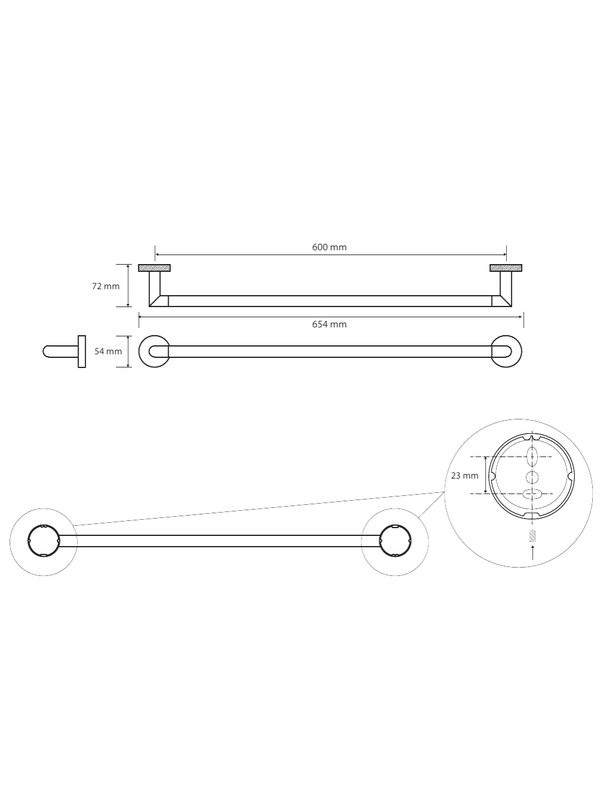 Держатель для полотенец Bemeta Stella 166204042 глянцевый хром