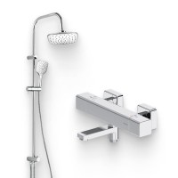 Душевой комплект Термостат Damixa Gala 533000000 + Стойка Eclipse 931000000