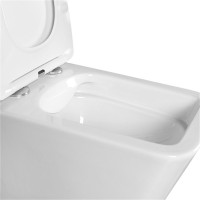 Комплект Унитаз подвесной AQUATEK Либра New AQ0530N-00 безободковый, с микролифтом + Инсталляция Standard INS-0000012 + Комплект креплений KKI-0000002 + Кнопка KDI-0000015 белая
