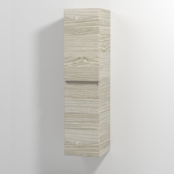 Шкаф пенал для ванной Vod-Ok Best 35 L, с бельевой корзиной, подвесной, ореховый дубослив