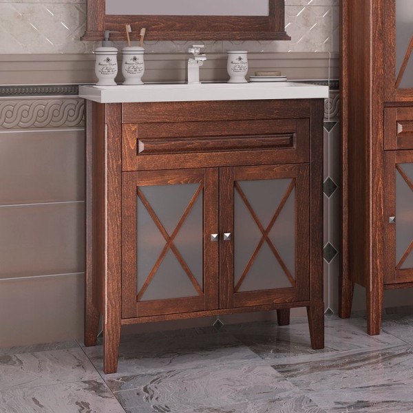 Тумба под раковину Opadiris Палермо 80 светлый орех