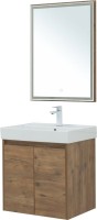 Мебель для ванной комнаты Aquanet Nova Lite 60 дуб рустикальный, с дверками
