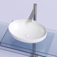 Накладная раковина Ceramicanova Element CN6056 белая глянцевая