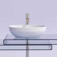 Накладная раковина Ceramicanova Element CN6056 белая глянцевая