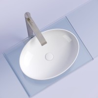 Накладная раковина Ceramicanova Element CN6056 белая глянцевая