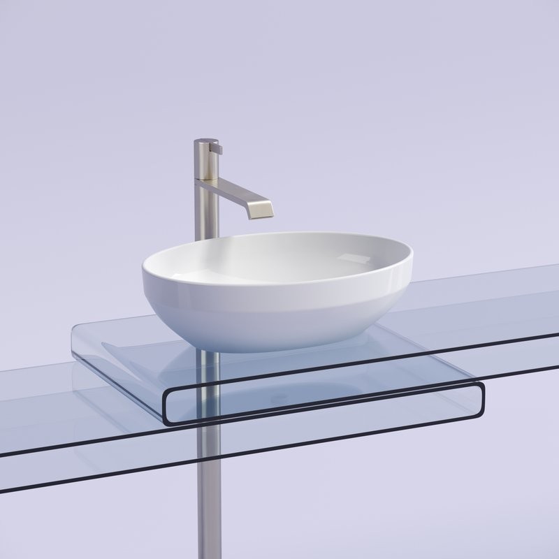 Накладная раковина Ceramicanova Element CN6056 белая глянцевая
