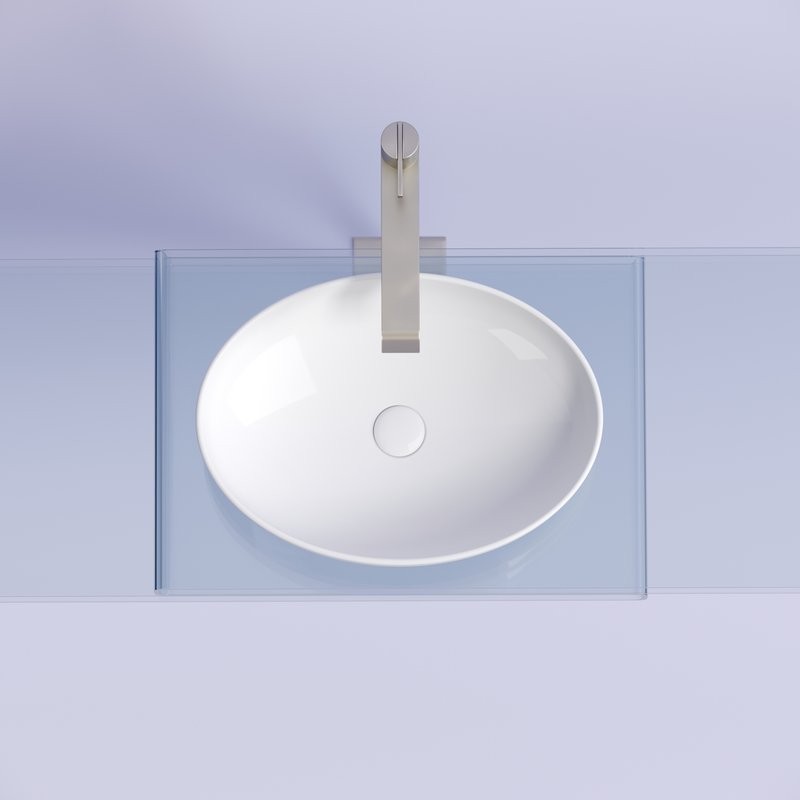 Накладная раковина Ceramicanova Element CN6056 белая глянцевая