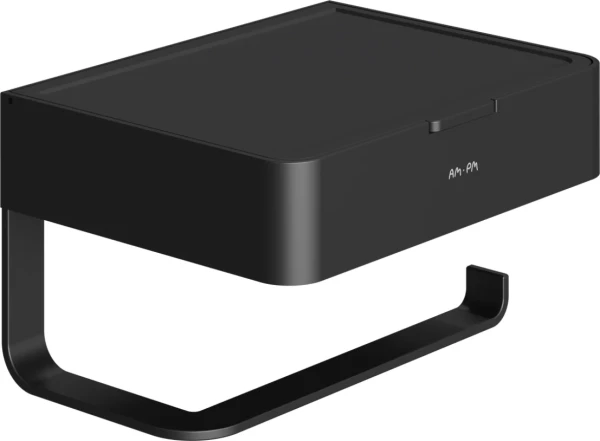 Держатель для туалетной бумаги AM.PM Inspire 2.0 AA50A341522 с полкой для телефона и контейнером, черный