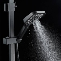 Душевая стойка Shevanik S7036H черная