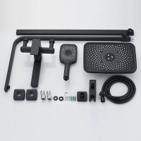 Душевая стойка Shevanik S7036H черная