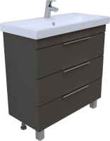 Тумба с раковиной 1MarKa Gaula 60Н black