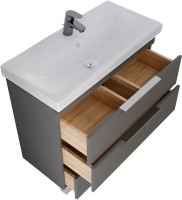 Тумба с раковиной 1MarKa Gaula 60Н black