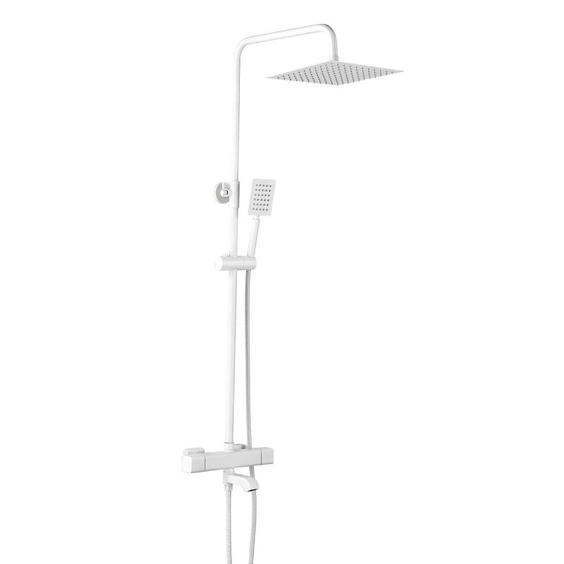 Душевая стойка Shevanik S3096C с термостатом, белый