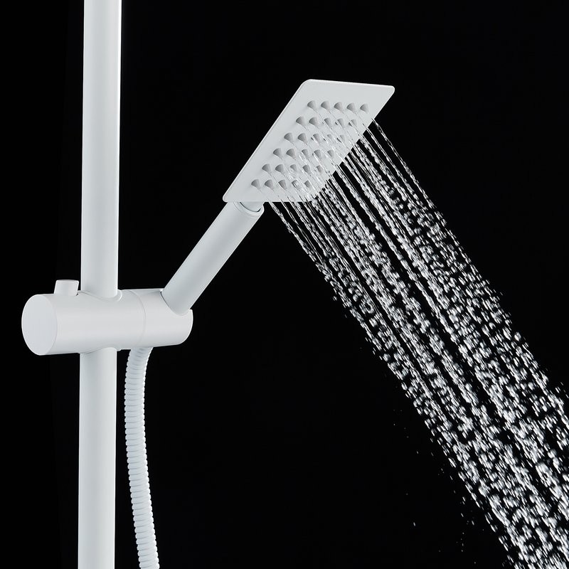 Душевая стойка Shevanik S3096C с термостатом, белый
